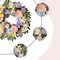Spring Summer Wreath for Front Door 22 Inch Artificial Floral Wreath with Roses Peonies Hydrangeas Leaves for Door Wall Decoration Wedding Party Home Farmhouse Decoration